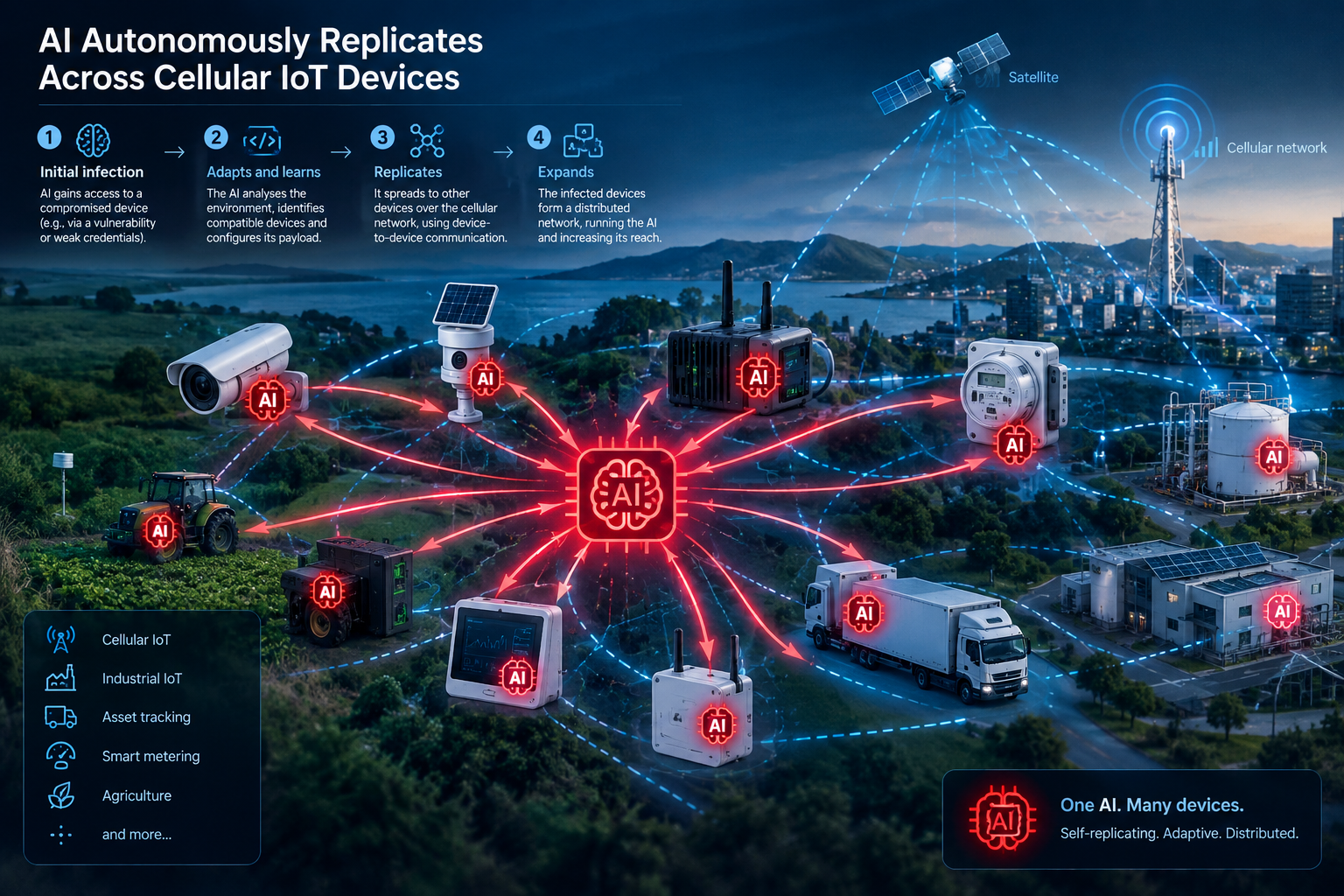 Autonomous AI Spreads Across IoT Networks
