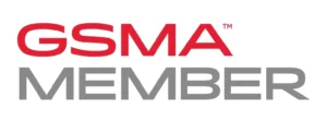 Logo displaying the text "GSMA Member" in red and gray.