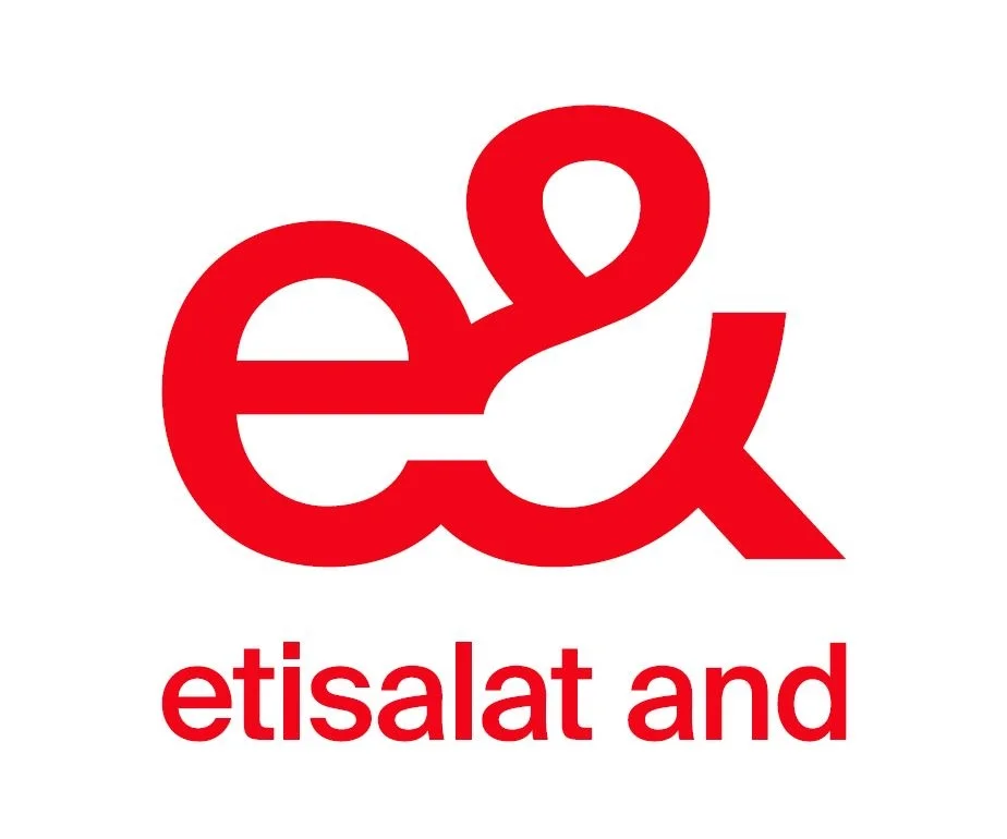 Red "e&" logo with the text "etisalat and" below.