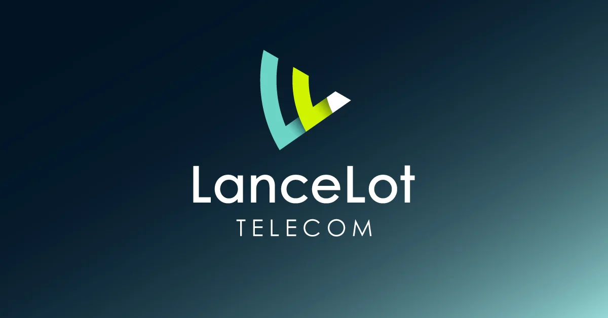 Logo of LanceLot Telecom with a stylized "L" on a gradient background.