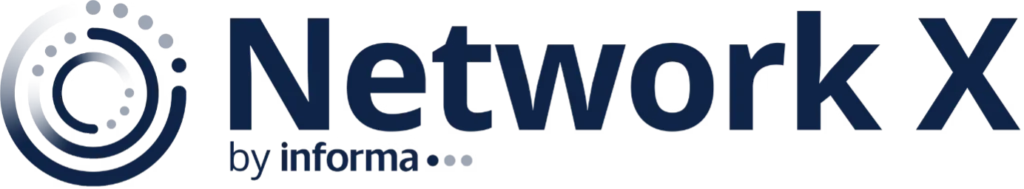 Logo of Network X by Informa, featuring stylized circular design elements.